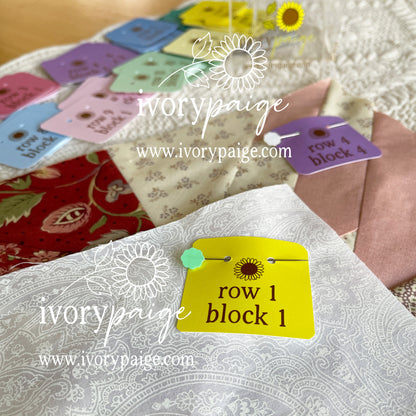 Quilt Block Row Markers