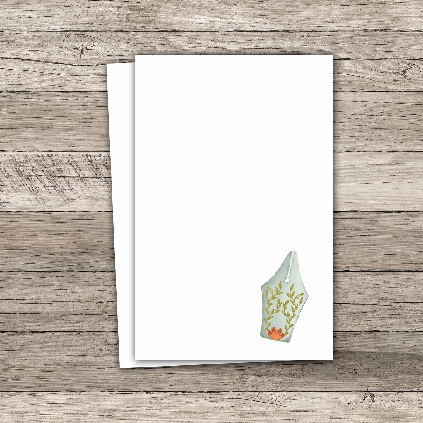Floral Garden Fountain Pen Nib Notepad - Personalized - 5.5" x 8.5"