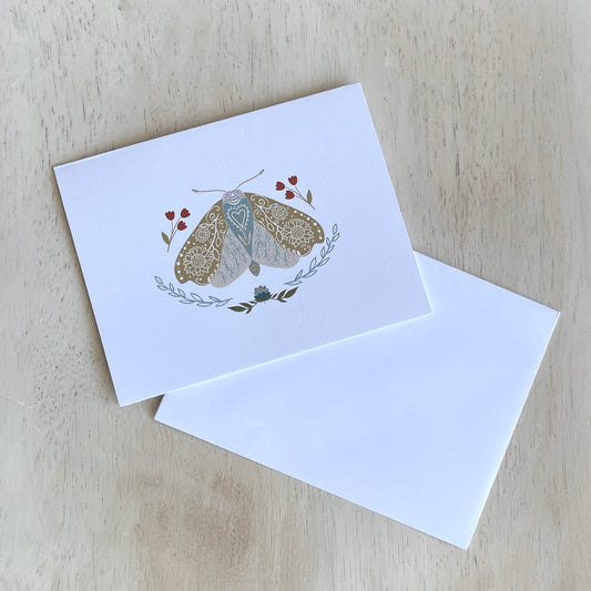 Moth Wings Note Cards with Matching Envelopes